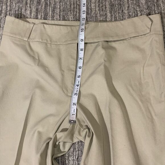 Mimi Maternity Womens Size Medium Chino Dress Pants Tan Zip Spandex Stretch - Picture 6 of 8